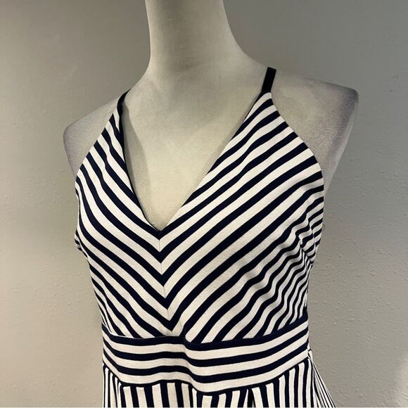 Soprano junior Striped halter Dress Skater Style size junior large - Picture 2 of 12